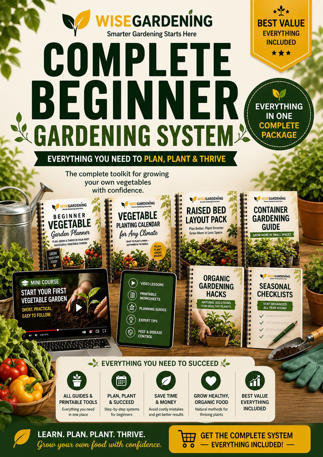 Complete Beginner Gardening System