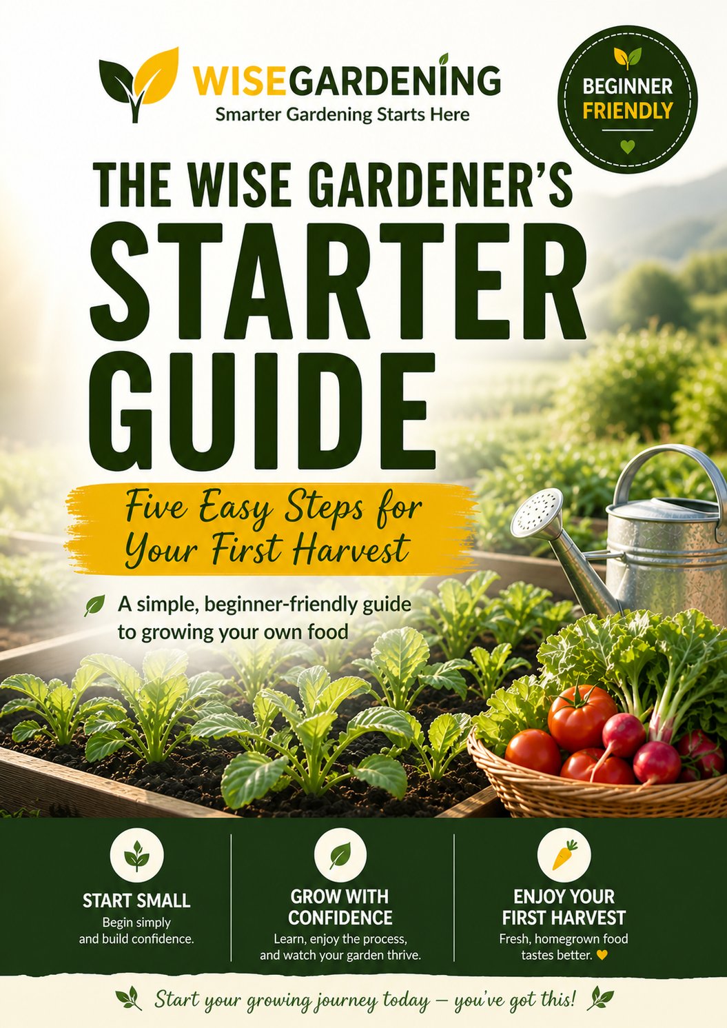 The Wise Gardener's Starter Guide — Five Easy Steps for Your First Harvest